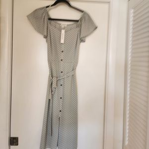 Light green polka dot dress NWT